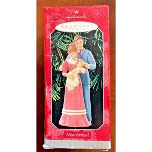 HALLMARK 'New Arrival' Porcelain Keepsake 1998 Hanging Ornament LaDena Votruba
